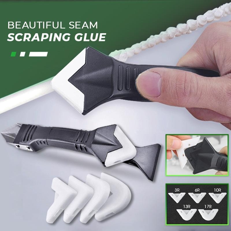 【LV233】5 In1 Glass Glue Angle Scraper Caulking Tool
