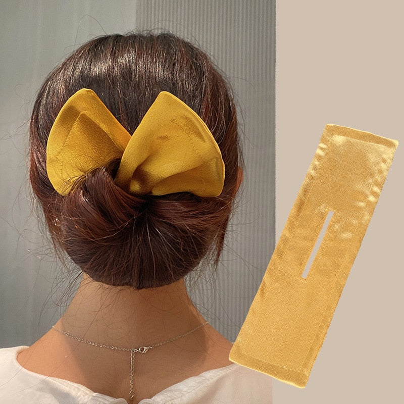 Women Hair Bun Folding Clip