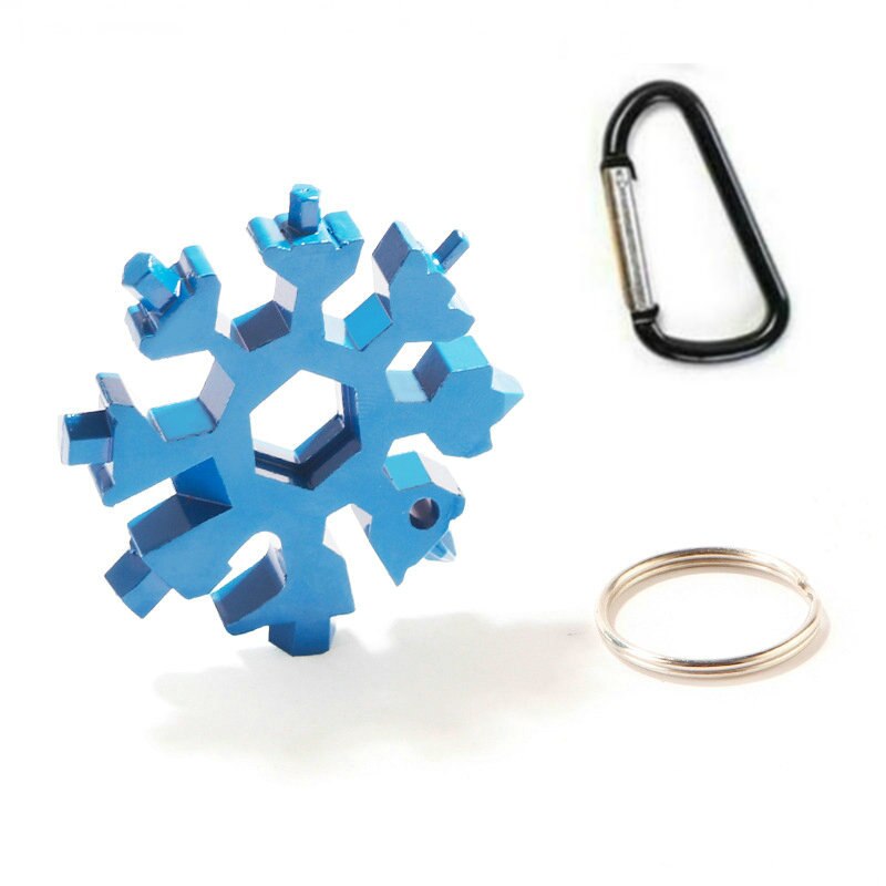 18-in-1 Snowflake Multi Tool Keychain