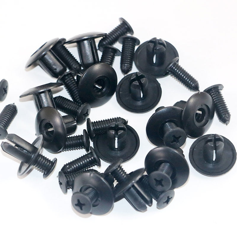 【CA007】100pcs 8mm Car Clips Universal Purpose Plastic Expansion Rivets