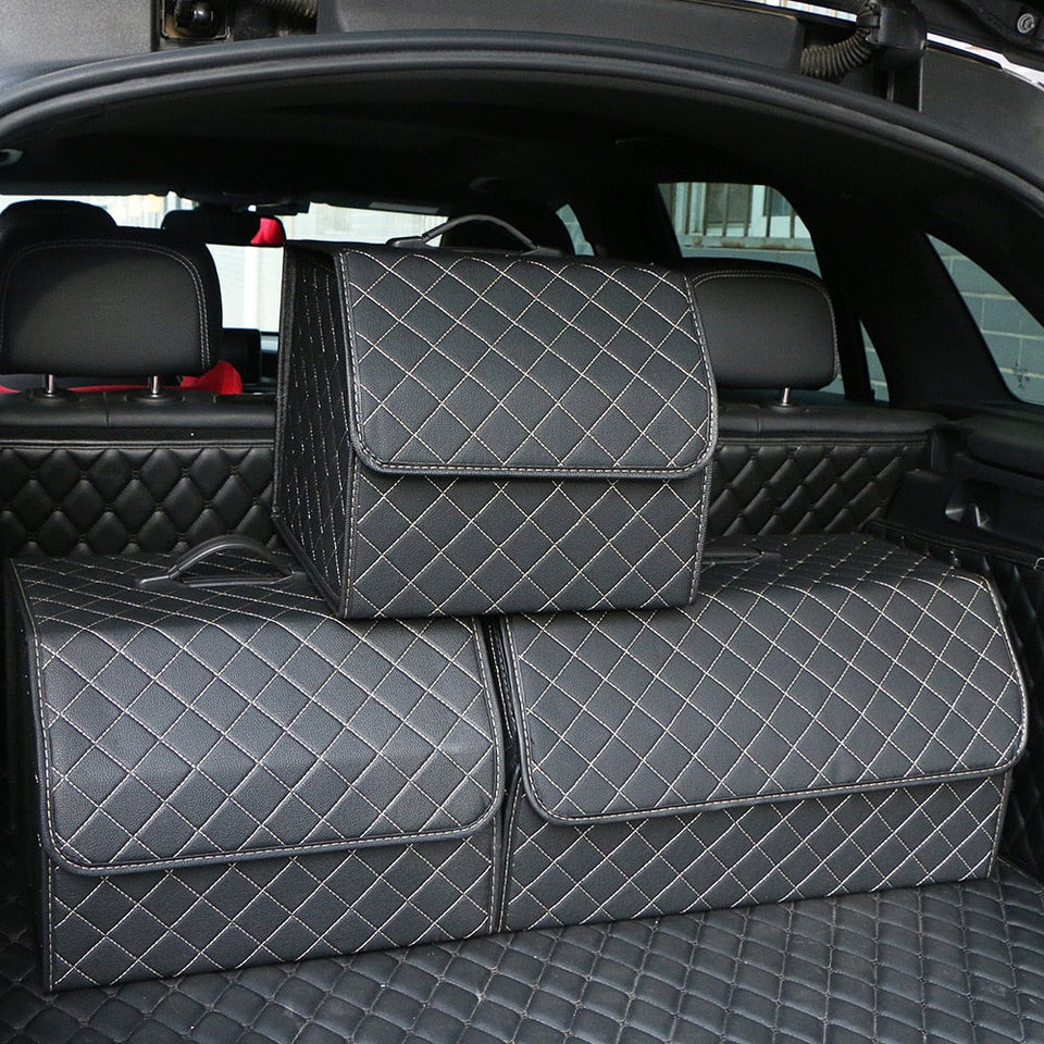 Leather Car Trunk Organizer