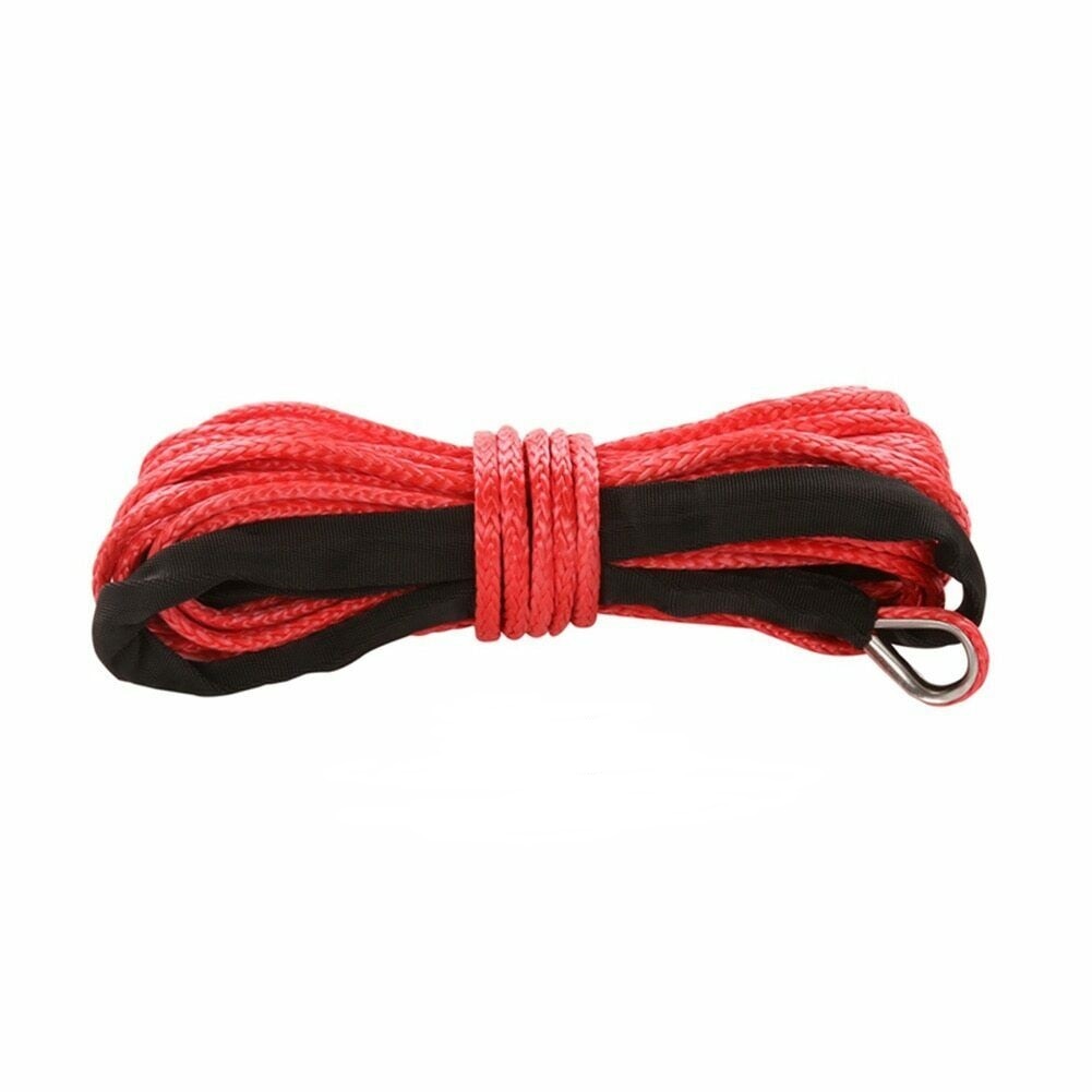 15m 7700LBs Synthetic Winch Rope with Sheath