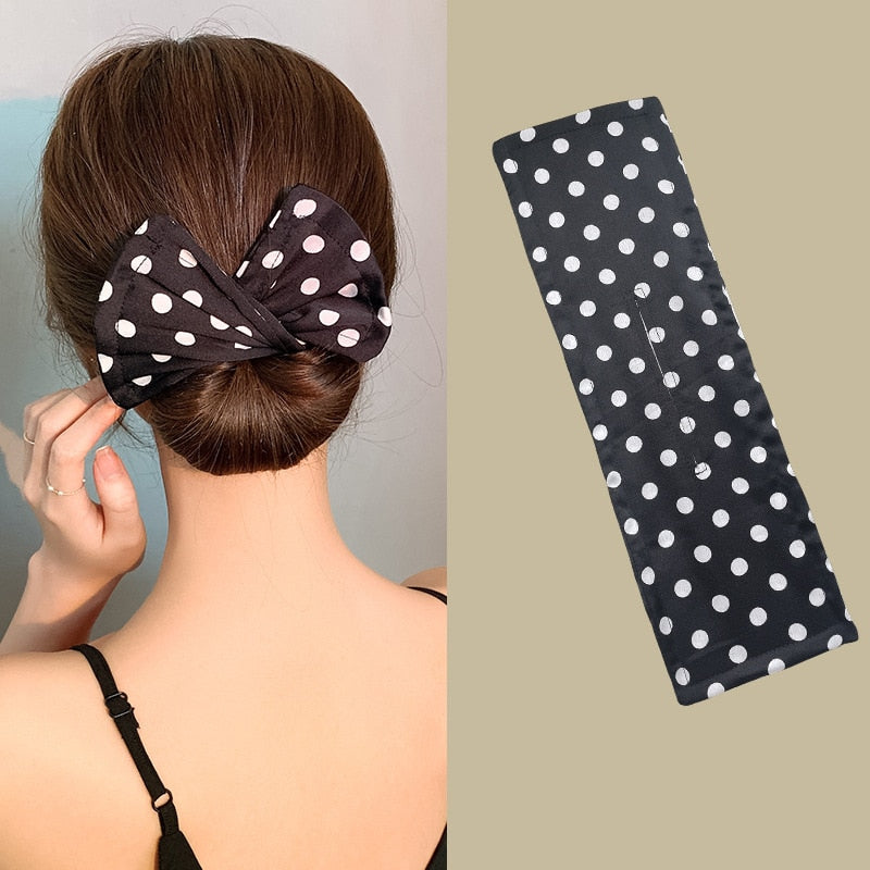 Women Hair Bun Folding Clip