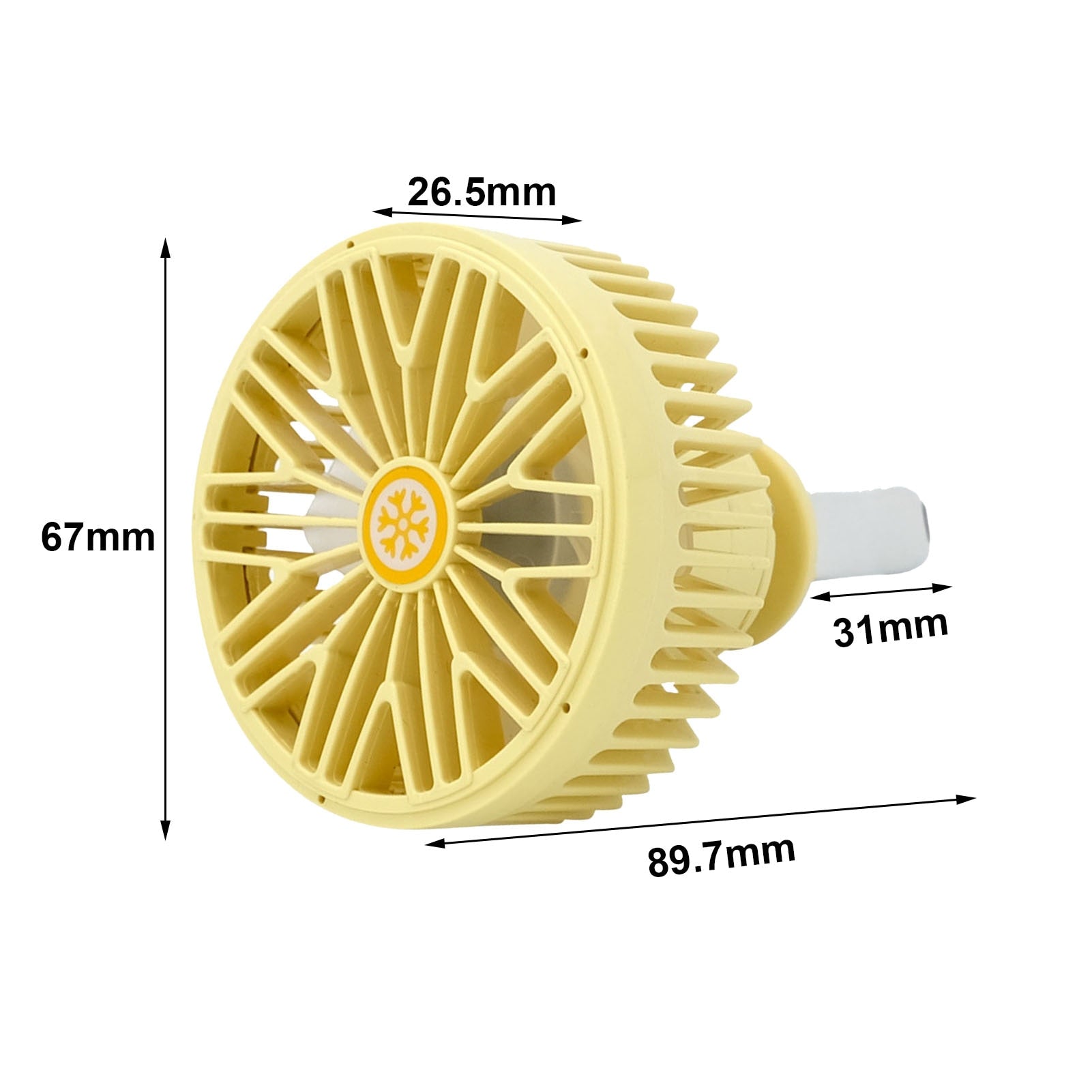 360° Rotating Car Cooling Fan with USB Amplifier