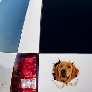 【3D Cat Dog Sticker】New 1PC Car 3D Stereo Cat Big Dog Scratch Masking Sticker Cute Cat Car Sticker 3D Animal Vinyl Decal Reflective Car Stickers