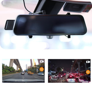 UltimaVue 10 Inch Car DVR Rear View Mirror Recorder