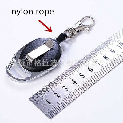 Men's Retractable KeyChain with Belt Clip