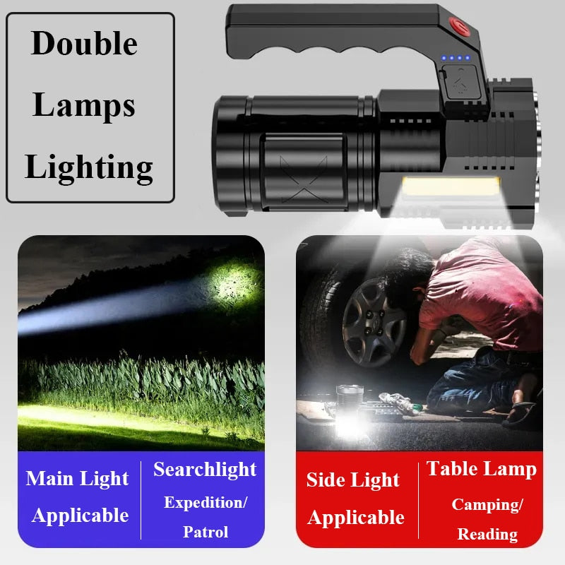 【LV110】High Power Led Flashlights Four Heads Powerful Flashlight