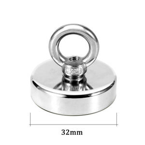 【Super Magnets】Super Strong Neodymium Fishing Magnets Heavy Duty Rare Earth Magnet with Countersunk Hole Eyebolt for Salvage Magnetic Fishing