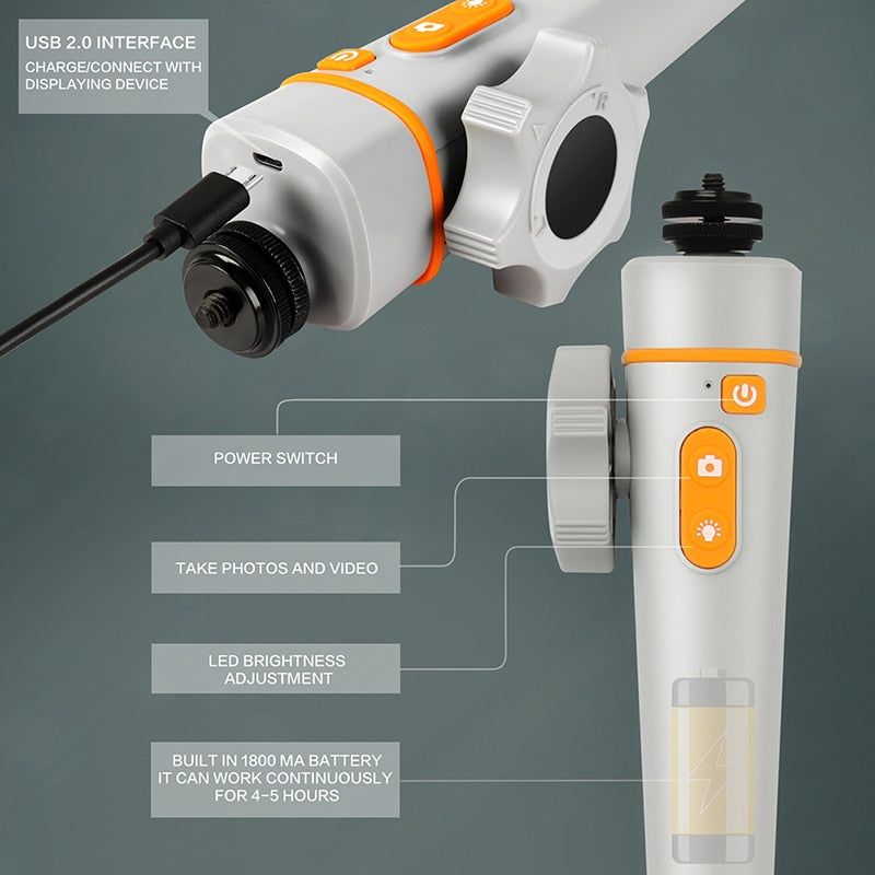 180° Articulating Endoscope Inspection Camera - HD 6mm & 8.5mm