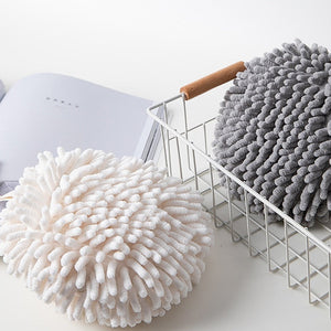 Fast Drying Chenille Plush Puffs