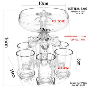 【LM443】 6 Shot Glass Dispenser