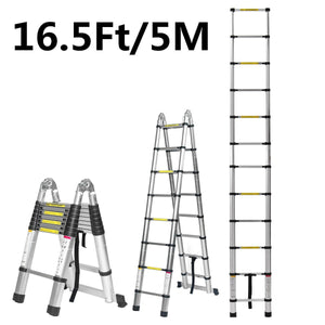 UltiLift™ Folding & Telescopic Extension Herringbone Ladder