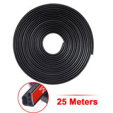 【LV049】Anti-collision Auto Door Seal Sound Insulation Car Door Sealing Strip Rubber Weatherstrip Edge Trim Noise Insulation