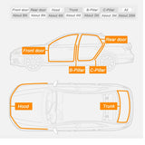 【LV049】Anti-collision Auto Door Seal Sound Insulation Car Door Sealing Strip Rubber Weatherstrip Edge Trim Noise Insulation