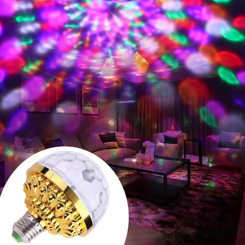 Disco Ball Lamp RGB Rotating LED Party Bulb