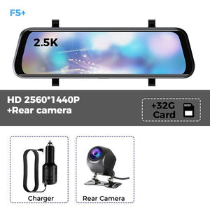 UltimaVue 10 Inch Car DVR Rear View Mirror Recorder