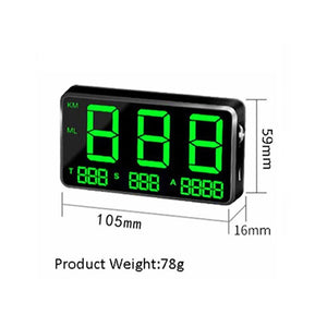 【Overspeed Alarm】Car Hud Display GPS Speedometer C80 Speed Display KM/H MPH For Car Bike Motorcycle GPS Overspeed Alarm Universal Hud Display