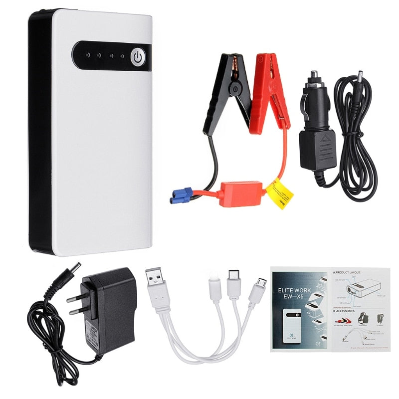 【Car Jump Starter Emergency Battery】20000mAh 12V Portable Car Jump Starter Emergency Battery Booster Power bank Waterproof with LED Flashlight Dropshipping