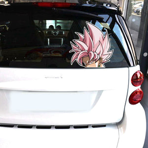 Dragon Ball Z Car Stickers: Son Goku & Vegeta Reflective Decals