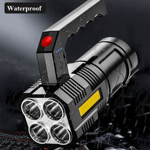 【LV110】High Power Led Flashlights Four Heads Powerful Flashlight