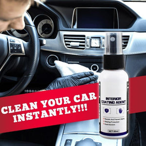 【Super Strong】50ml Car Interior Cleaner for Leather Seat Multipurpose Rinse-Free  Anti-aging Cleaning Home Cleaning Tool Spray