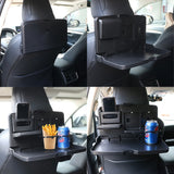 【Car Folding Table】Car Folding Food Cup Tray Dining Table Drink Holder Backseat Cup Holder Car Interior Storage Shelf Auto Accessories