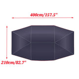 SDO90-Car Roof Cover Umbrella Foldable Oxford Cloth Car Tent Waterproof Dustproof Anti-UV Car Protection Sun Shade Cover (no holder)