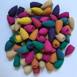 Backflow Incense Cones - 70pcs, Ceramic Aromatherapy Plate