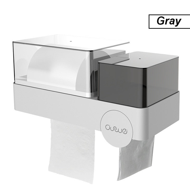 Toilet Paper Holder and Multi-function Storage Box