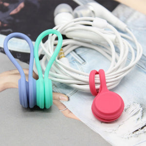 【LV256】Pack Earphone Cord Winder Cable Holder Organizer Clips