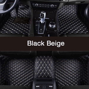 Premium Leather Floor Mats for Mercedes-Benz