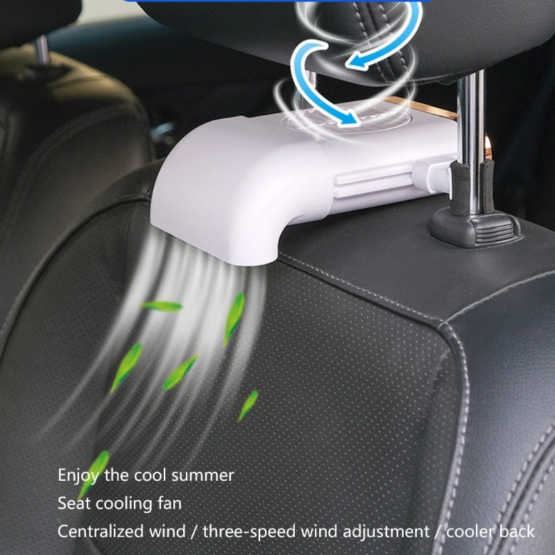 Foldable Mini USB Car Back Seat Fan