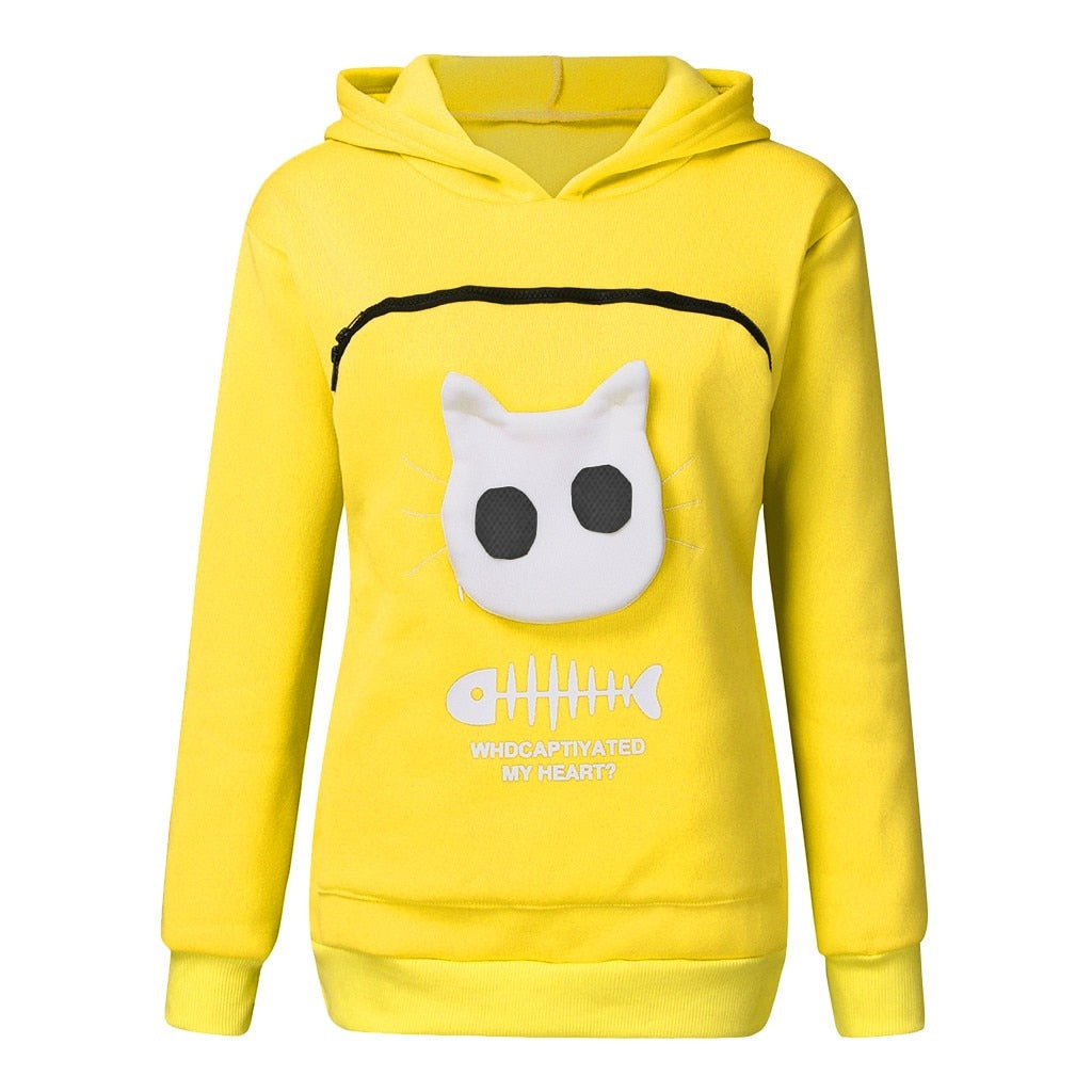 Funny Cat Lovers Hoodie Cuddle Pouch Who Captivated My Heart