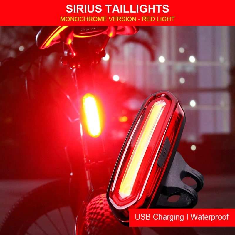 【LV047】Bicycle Rear Light USB Rechargeable Waterproof MTB Bike Taillight Ciclismo Luz Trasera Bicicleta Bicycle Accessories