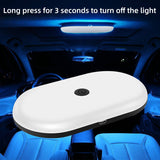 【LV040】LED Car Interior Reading Light Car Roof Dome Lamp Rechargeable USB Charging Touch Night Trunk Lights Auto Accessories Universal