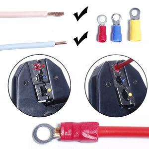 【LH143】Ring Terminal Electrical Wire cable Crimp Connector Copper RV Insulated Type O Cold pressing Kit