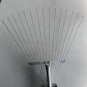 Adjustable 15-Teeth Steel Wire Garden Rake