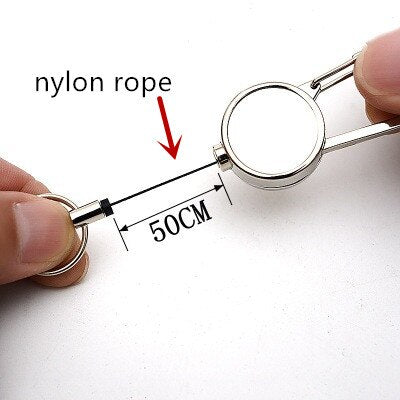 Men's Retractable KeyChain with Belt Clip