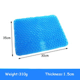 Summer Gel Seat Cushion Breathable Honeycomb Design For Pressure Relief Back Tailbone Pain - Home Office Chair Cars Wheelchair