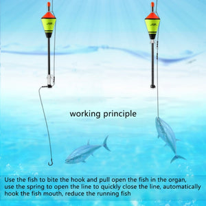 love675-1pc Portable Automatic Illuminate Fishing Float