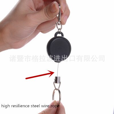 Men's Retractable KeyChain with Belt Clip