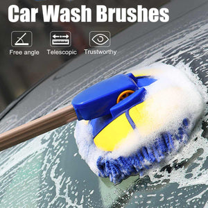 Adjustable Telescopic Car Wash Towel Chenille Mop Cleaning Brush Kit