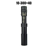 10-300x40 HD Monocular Telescope with Phone Adapter