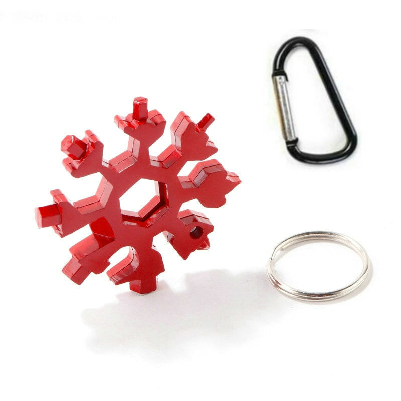 18-in-1 Snowflake Multi Tool Keychain