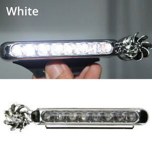 【LV093】Wind Powered 8 LED Car Light External DRL Running Lights Headlight Fog Light Lamp