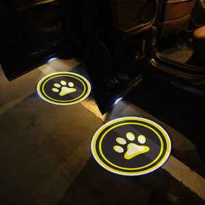 【2pcs Car Door Welcome Light—cartoon】Wireless Led Car Door Welcome Light Laser Projector Logo Ghost Shadow Lights Universal Paste Car Door Decorative Lamp Accessorie