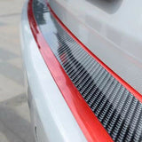 【LV048】Car Stickers Anti Scratch Door Sill Protector Rubber Strip Carbon Fiber