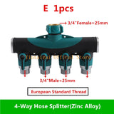 4-Way Garden Hose Splitter