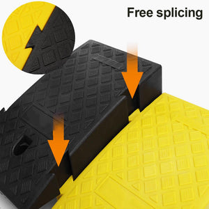 【Car Ramp Mat】Portable Lightweight Curb Ramps Heavy Duty Plastic Threshold Ramp Mat Pad Car Trailer Truck Bike Motorcycle Wheelchair Curb Ramp